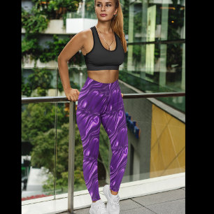Purple Satin Leggings – Pretty