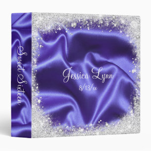 Purple Satin, Silver Glitter, Sweet Sixteen Album Binder