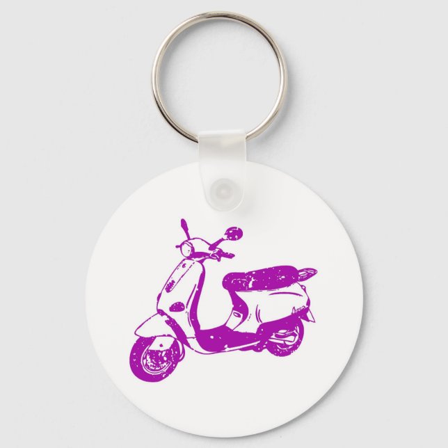 Purple Scooter Keychain (Front)
