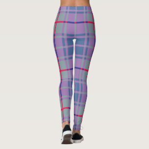 Purple Scottish Plaid Leggings