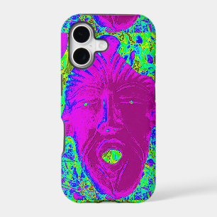 purple scream face case