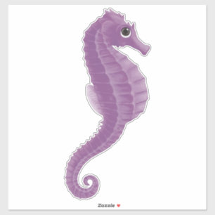 Purple seahorse