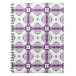 Purple Seamless Pattern Notebook