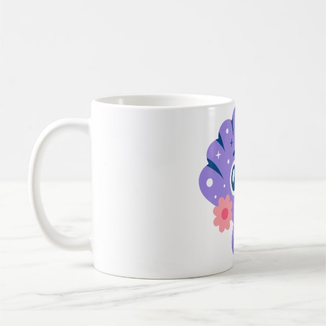 Purple Seashell Coffee Mug (Left)