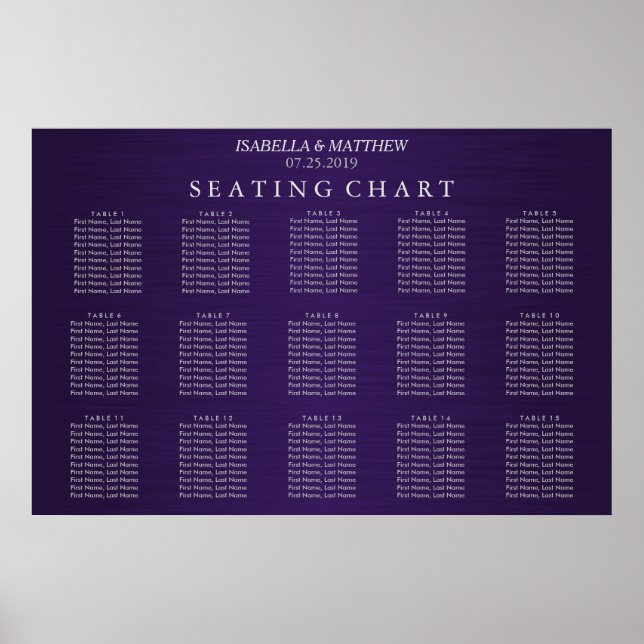 Purple - Seating Chart (Front)