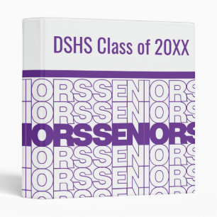 Purple Seniors Seniors Seniors Binder