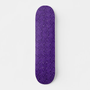purple sequin effect skateboard