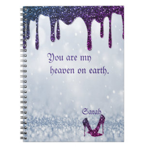 Purple Sequins Notebook