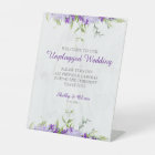 Purple Shades Flowers Branches Unplugged Wedding