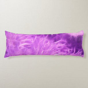 Purple Shades Flowers Transformed Body Pillow