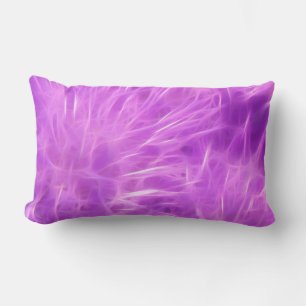 Purple Shades Flowers Transformed Lumbar Pillow