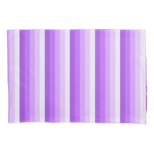 Purple shadow stripes pillowcase