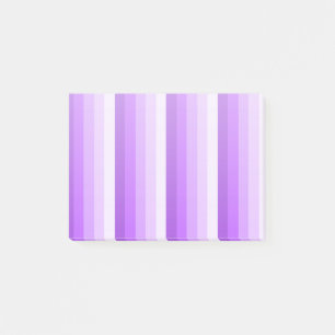 Purple shadow stripes post-it notes