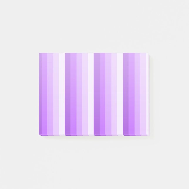 Purple shadow stripes post-it notes (Front)