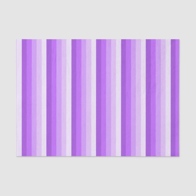 Purple shadow stripes tissue paper (Front)