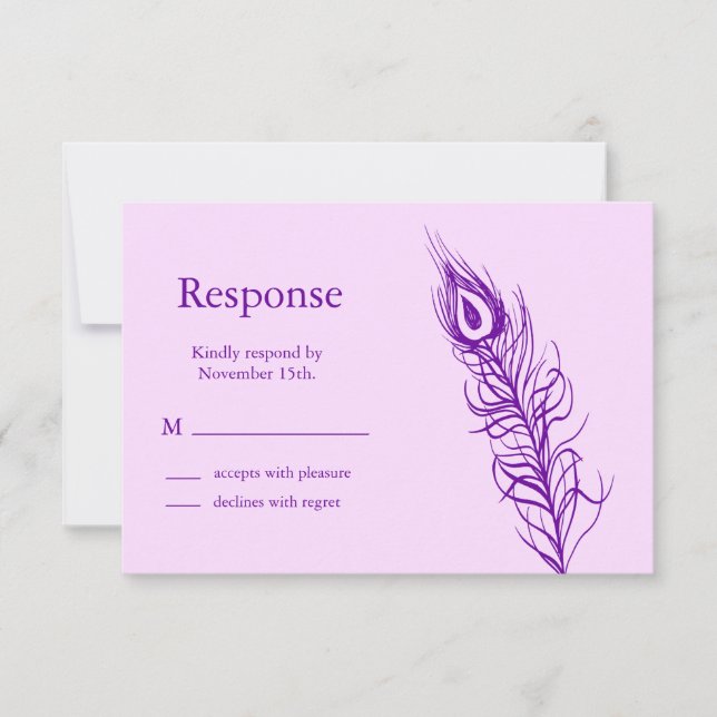 Purple Shake vos plumes de queue RSVP (Devant)