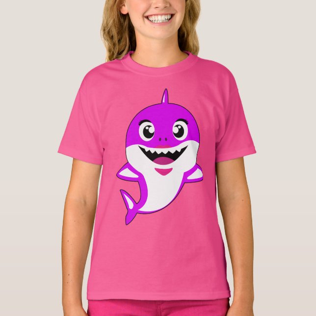 PURPLE SHARK  T-Shirt (Front)