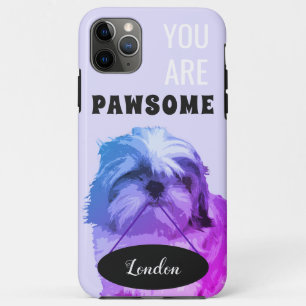 Purple Shih Tzu iPhone 11 Pro Max Coque