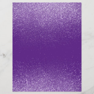 Purple Shimmer Glitter Dust Scrapbook Paper