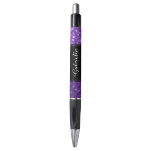Purple Shimmer Personalized Emmy Style Ink Pen