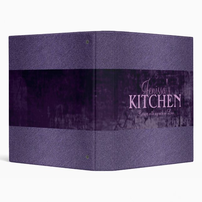 Purple Shimmer Recipe Binder (Background)