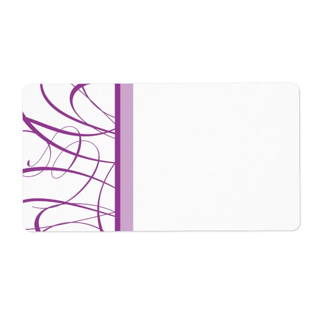 Purple Shipping Label (Front)