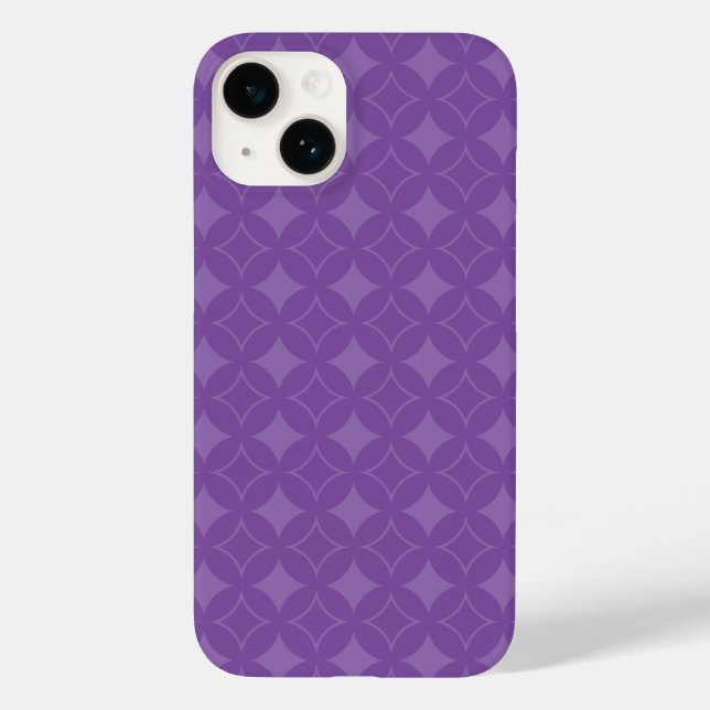 Purple shippo pattern  Case-Mate iPhone case (Back)