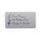 Purple, Silver Floral, Butterfly Address Label