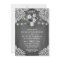 Purple Silver Grey Floral Rustic Couples Shower