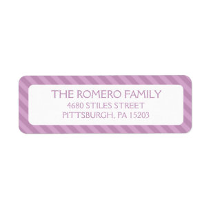 Purple Simple Stripes Custom Personalized