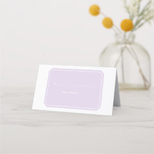 Purple Simply Elegant Place Cards