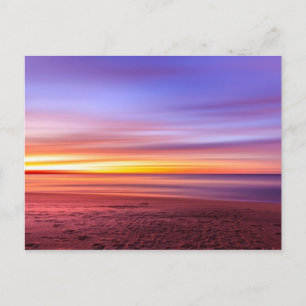 Purple Skies over Sea Postcard
