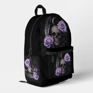 PURPLE SKULL COOLER PRINTED BACKPACK
