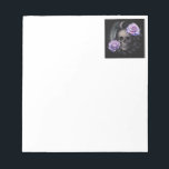 PURPLE SKULL NOTE PAPER<br><div class="desc">Unleash your gothic spirit with this stunning skull design wrapped in roses, feathers, and celestial elements. A perfect fusion of boho and gothic aesthetics, this artwork features intricate linework and dreamy watercolor touches in purples, blacks, and silvers. Whether you're into edgy fashion or mystical vibes, this design makes a bold...</div>