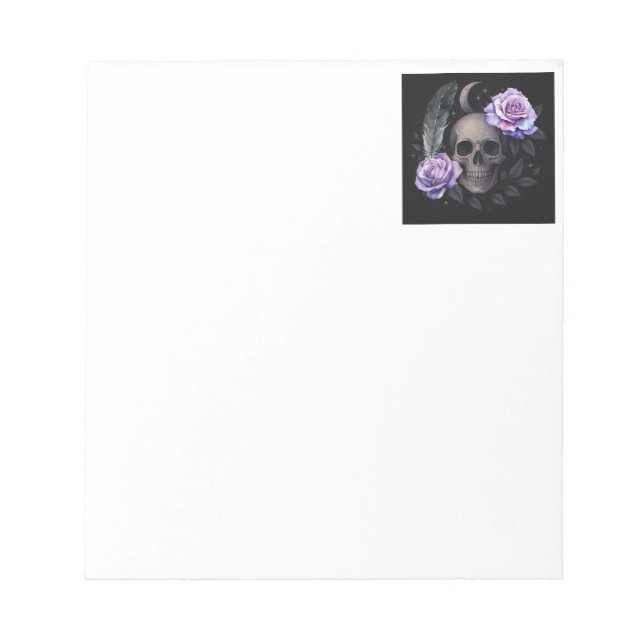 PURPLE SKULL NOTE PAPER (Front)