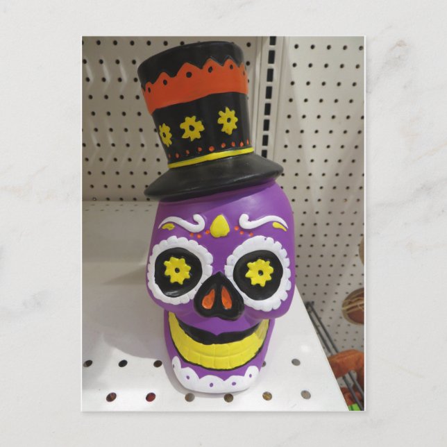 Purple Skull Postcard (Front)