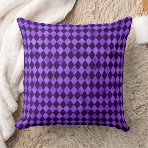 Purple Skulls and Sunflower Series Design 13 Throw Pillow