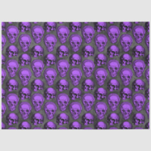 Purple Skulls and Sunflower Series Design 1 Tissue Paper