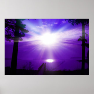 Purple sky poster