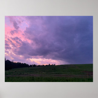 Purple sky poster