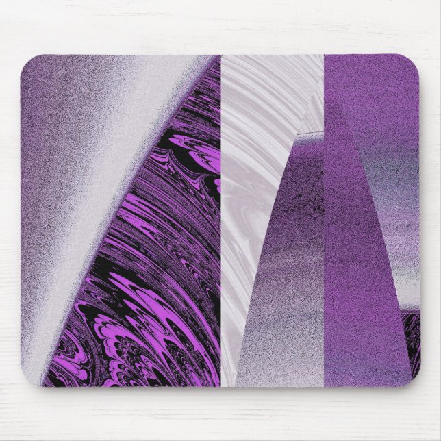 Purple Skyscraper Fractal Mousepad (Front)