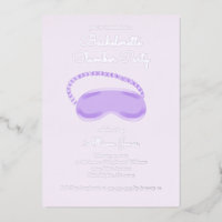 Purple Sleep Mask Bachelorette Slumber Party