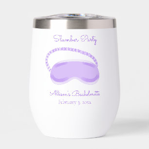 Purple Sleep Mask Bachelorette Slumber Party