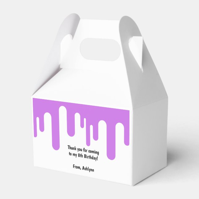 Purple Slime Favor Box (Front Side)