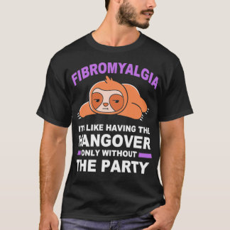 Purple Sloth Funny Fibromyalgia Nap T-Shirt