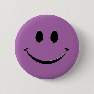 Purple Smile 2 Inch Round Button