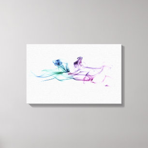 Purple Smoke Canvas Print