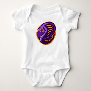 Purple snake esport baby bodysuit