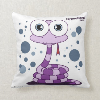 Purple Snake Polyester Throw Pillow 16" x 16"