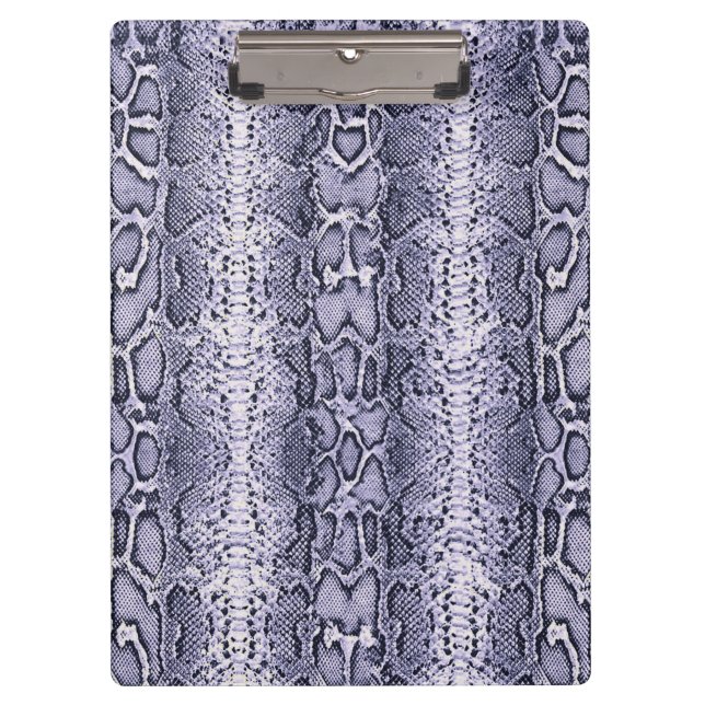  Purple Snake Skin Animal Print Clipboard (Front)